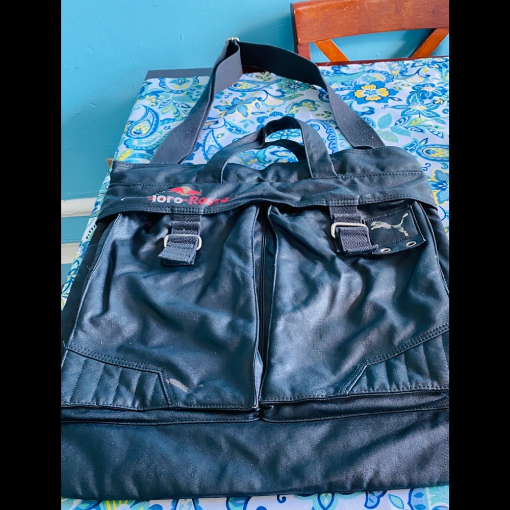 Large puma leather bag